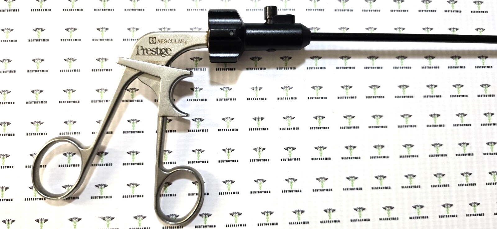 Aesculap 8360-10 Atraumatic Grasping Forceps 5mm x 36cm Double Action