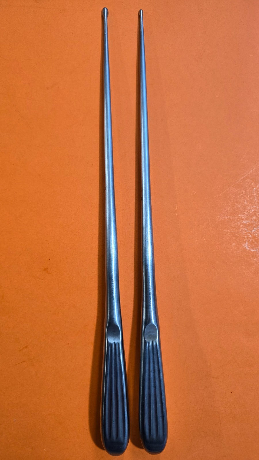 V.Mueller VM82-3266 Surgical Orthopedic Curette Oval Cup 12" Set of #0,#2