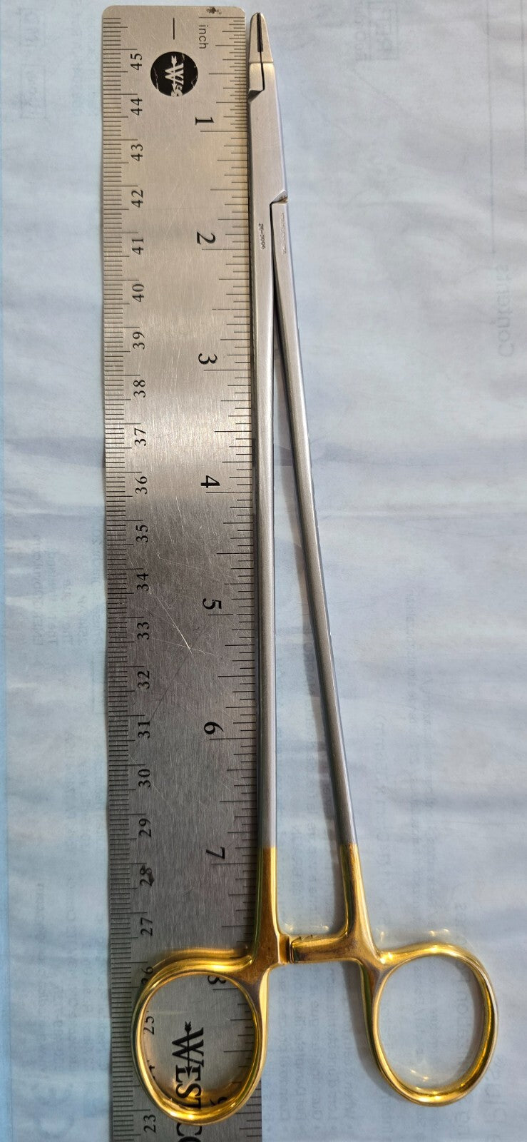 Codman Surgical Classic Plus Ryder Needle Holder 9"Carbide Jaws Gold Rings