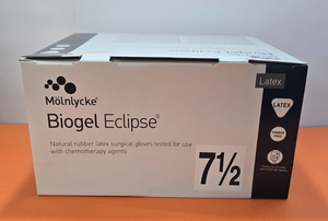 50-Pairs Molnlycke Biogel Eclipse Size 7.5" REF:75275-00 Surgical Gloves