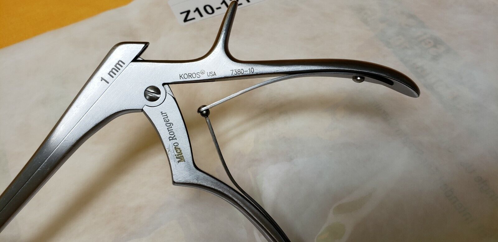 KOROS Surgical Kerrison Micro Rongeur 1mm UP 40 Degree 7380-10
