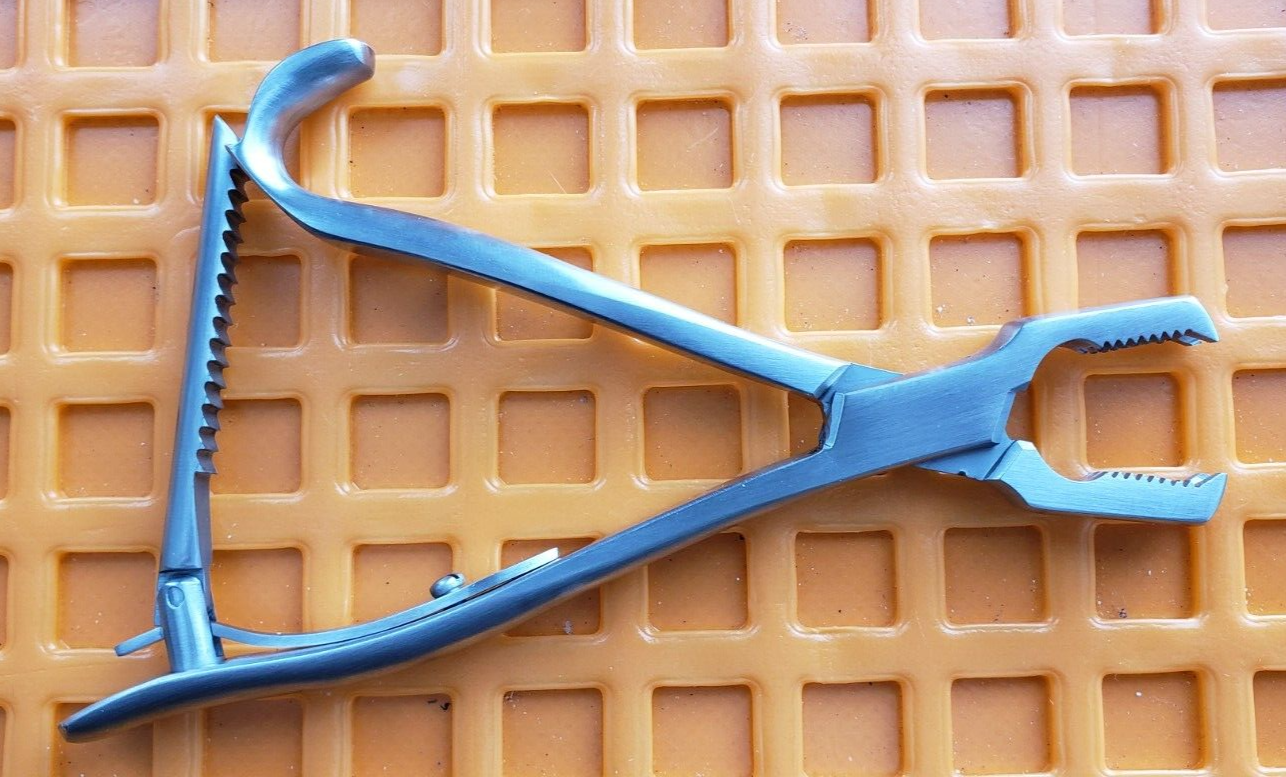 Turtle Orthopedic Pediatric KERN Bone Holding Forceps 5.5" W- Ratchet