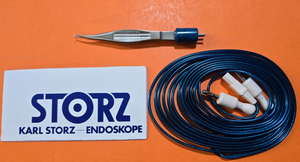 Karl Storz S2050-15 Surgical Coaptation Bipolar Forceps 4" with Bipolar Cable