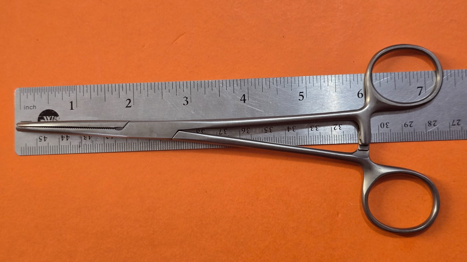 Aesculap BH 645R Surgical  Kocher Ochsner Forceps  7.25" Curved 1x2 Teeth