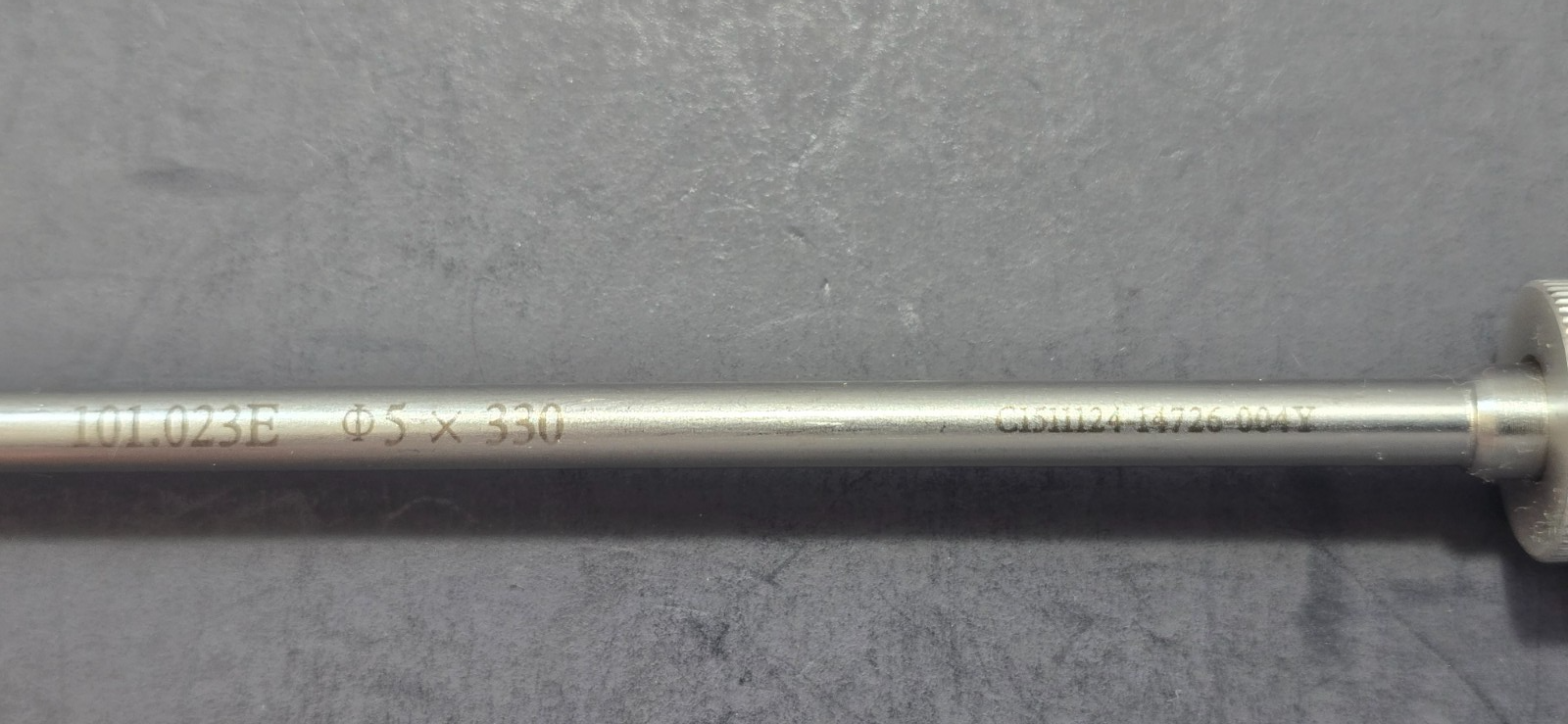 Jarit Laparoscopic Needle Holder 5mm x 33cm Carbide Right Curve Ratchet handle