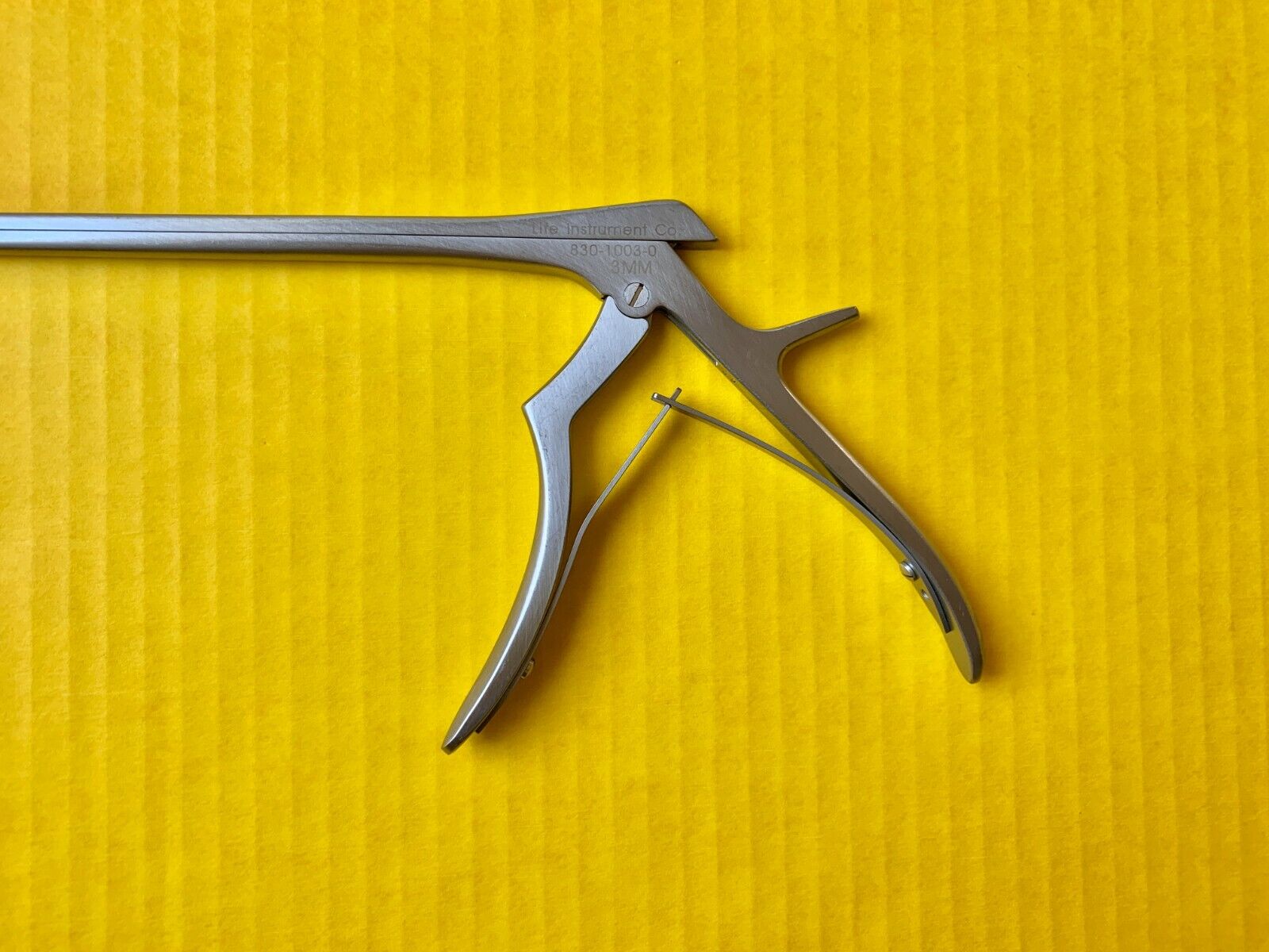 Life Instrument 830-1003-0 Orthopedic Kerrison Rongeurs 40 Deg 3mm Up Bite 10"