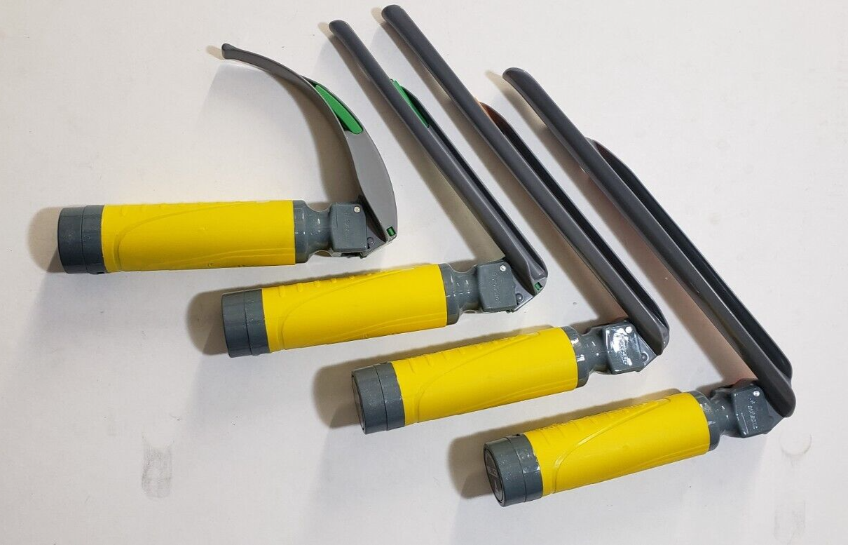 Flexicare Laryngoscope Mac Blade #2, Miller #2,3,4 With Medium Handle Set