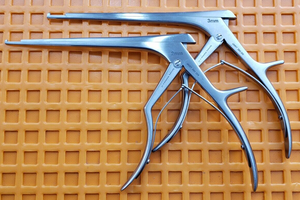 JARIT 280-209,280-210 Spurling Kerrison Rongeurs 90 Deg 2,3mm Up Bite 7" Shaft