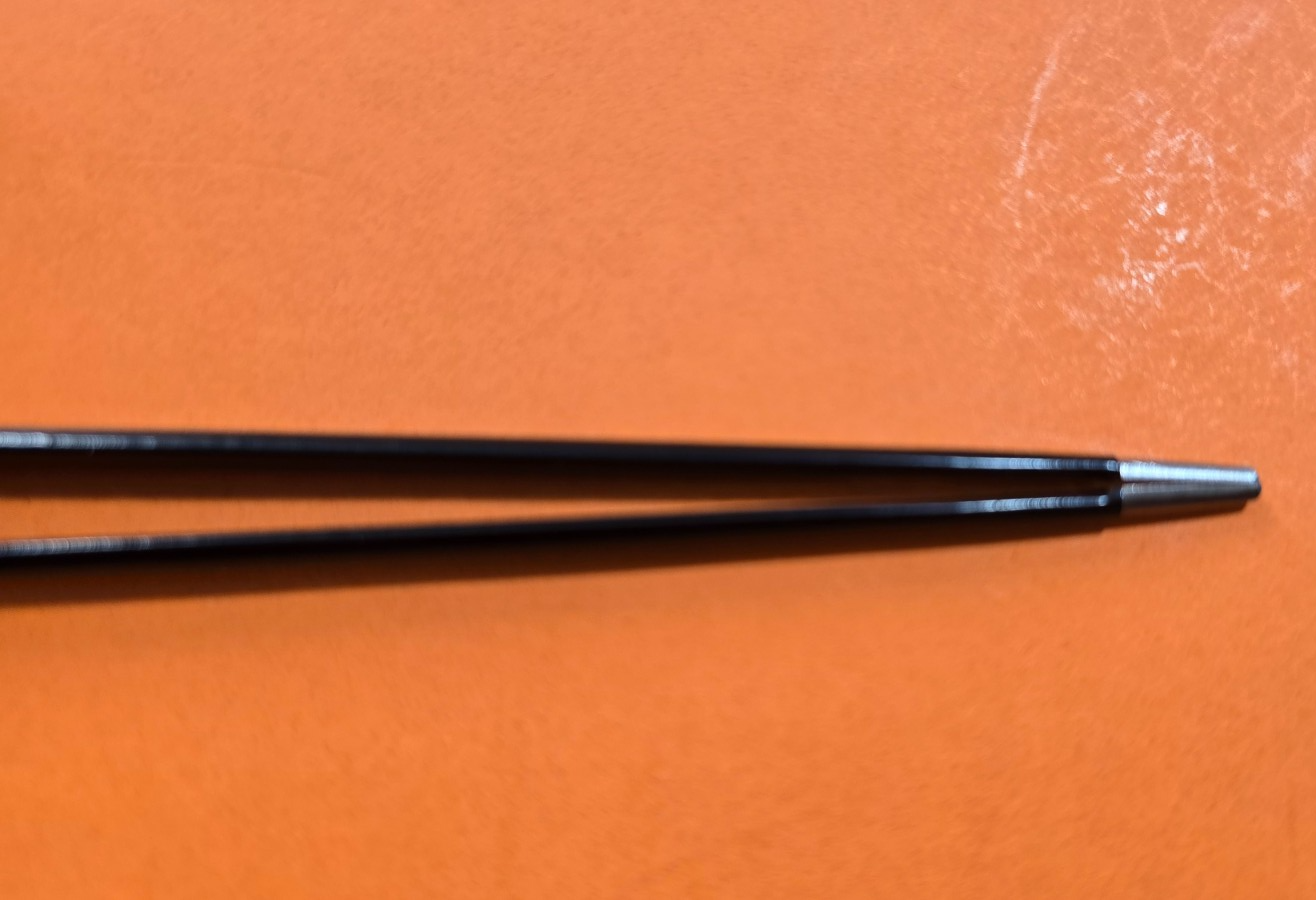 Turtle Bayonet Bipolar Forceps 8.5" Black Non Stick & Valleylab Bipolar Cord