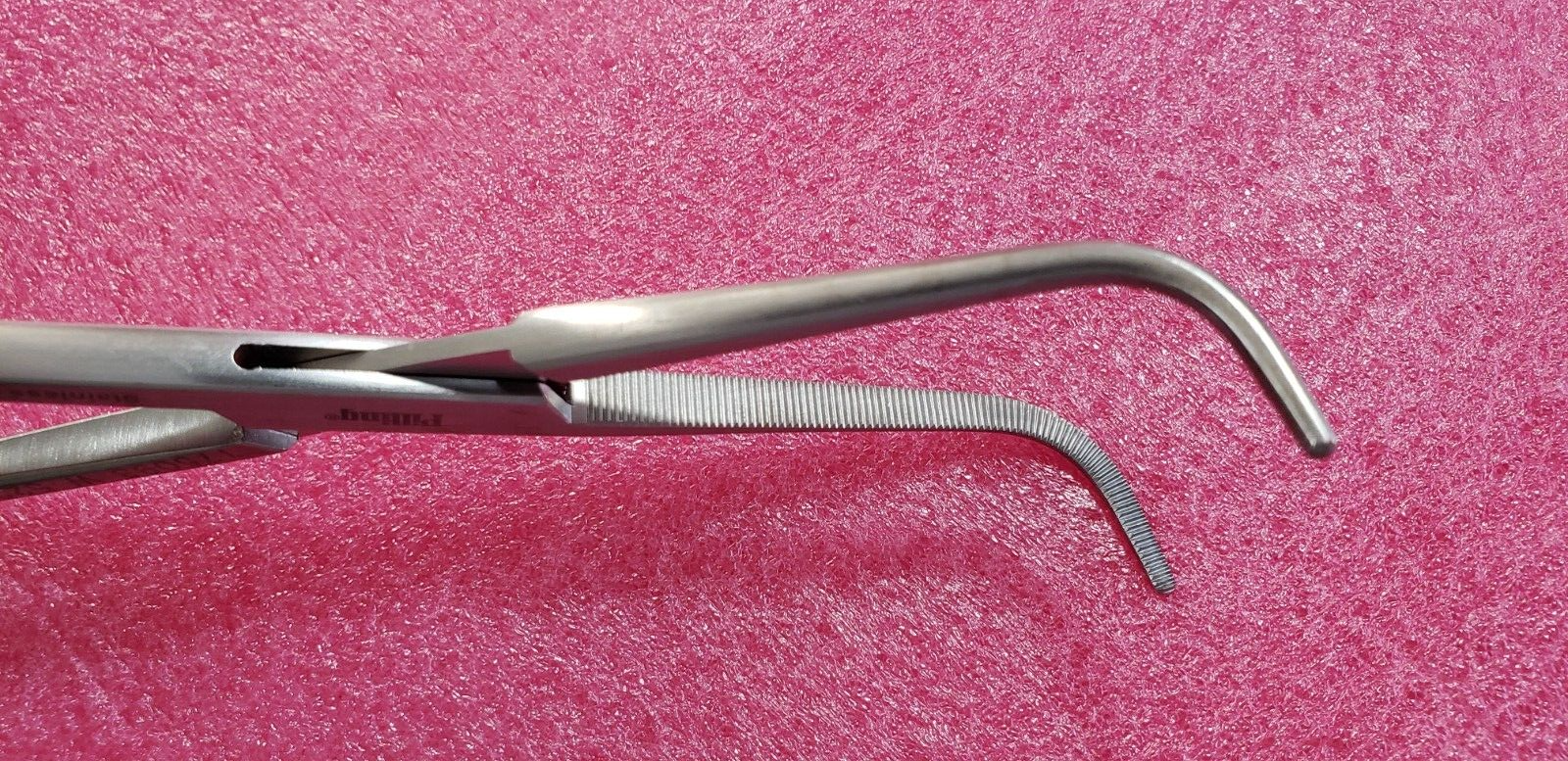 Pilling Surgical Mixter Thoracic Forceps, Angled Serrated Jaws 14"