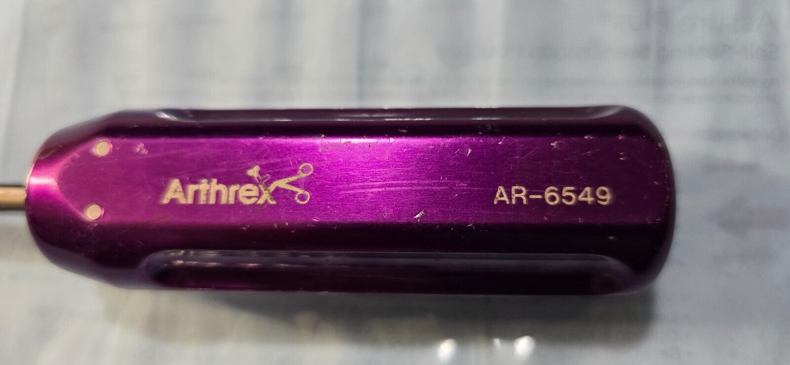 Arthrex Surgical Reusable Obturator Purple handle  REF: AR-6549