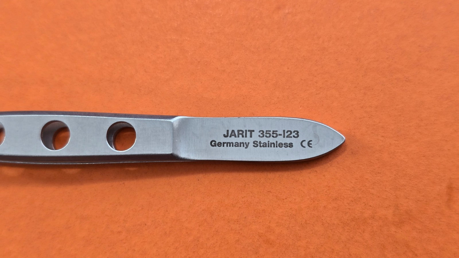 Jarit 355-123 Surgical Bishop Harmon Iris Forceps 3 3/8" straight
