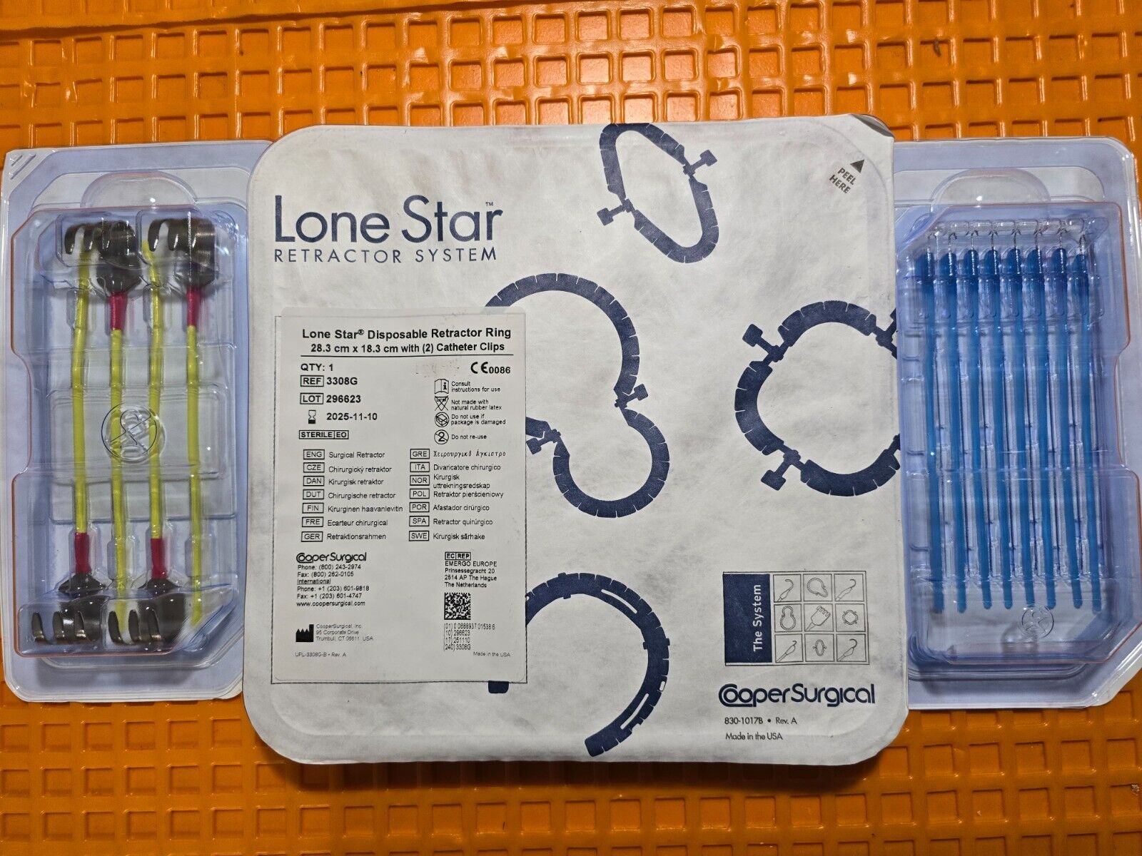 Cooper Surgical Lone Star Ring Retractor 28.3cm x 18.3cm with Elastic Stays