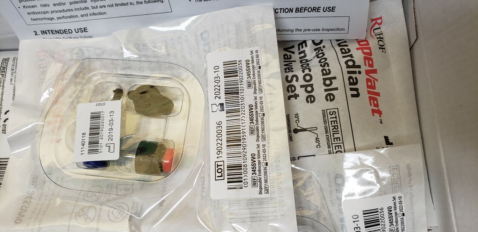 Olympus 140/160/180/190/240/260 Series Endoscopes Valves Set 345SVV0 Box of 25