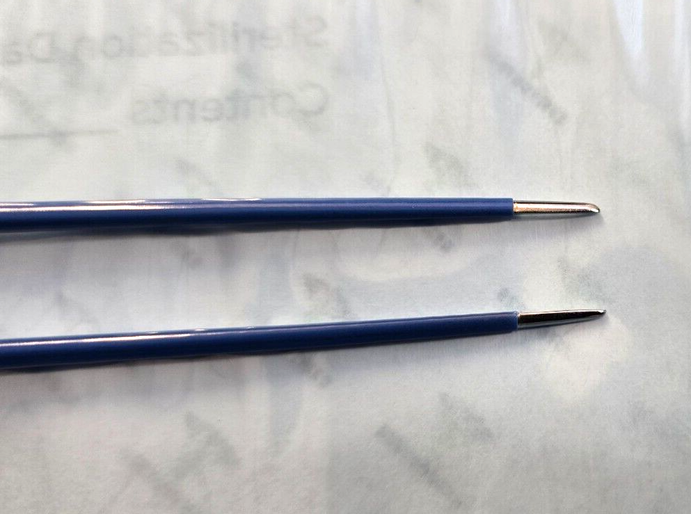Symmetry Surgical Bayonet Bipolar Forceps 7-1/4" 1.0mm Tips W-Cable  Tip Cleaner