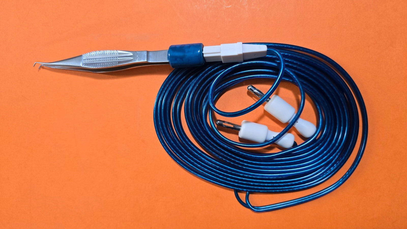 Karl Storz S2050-15 Surgical Coaptation Bipolar Forceps 4" with Bipolar Cable