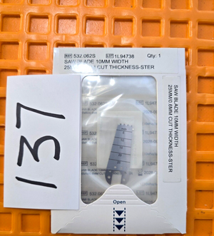 Swiss Surgical Orthopedic Saw Attachment 10mm x 0.6mm In Date 2029