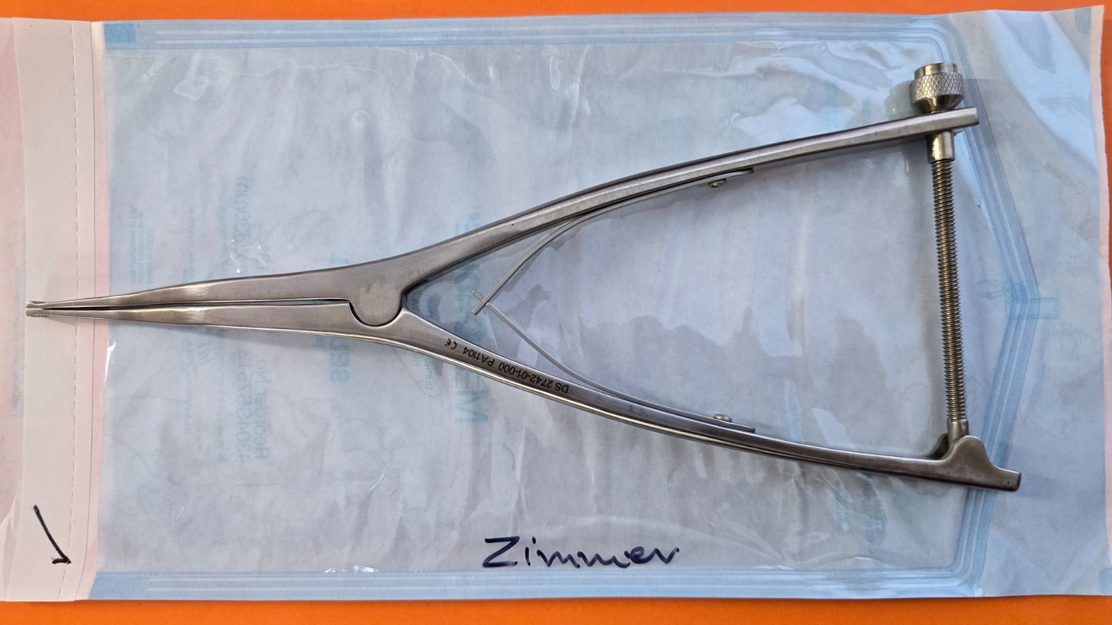 Zimmer Orthopedic Vertebral Curved Offset Spreader 11.5"