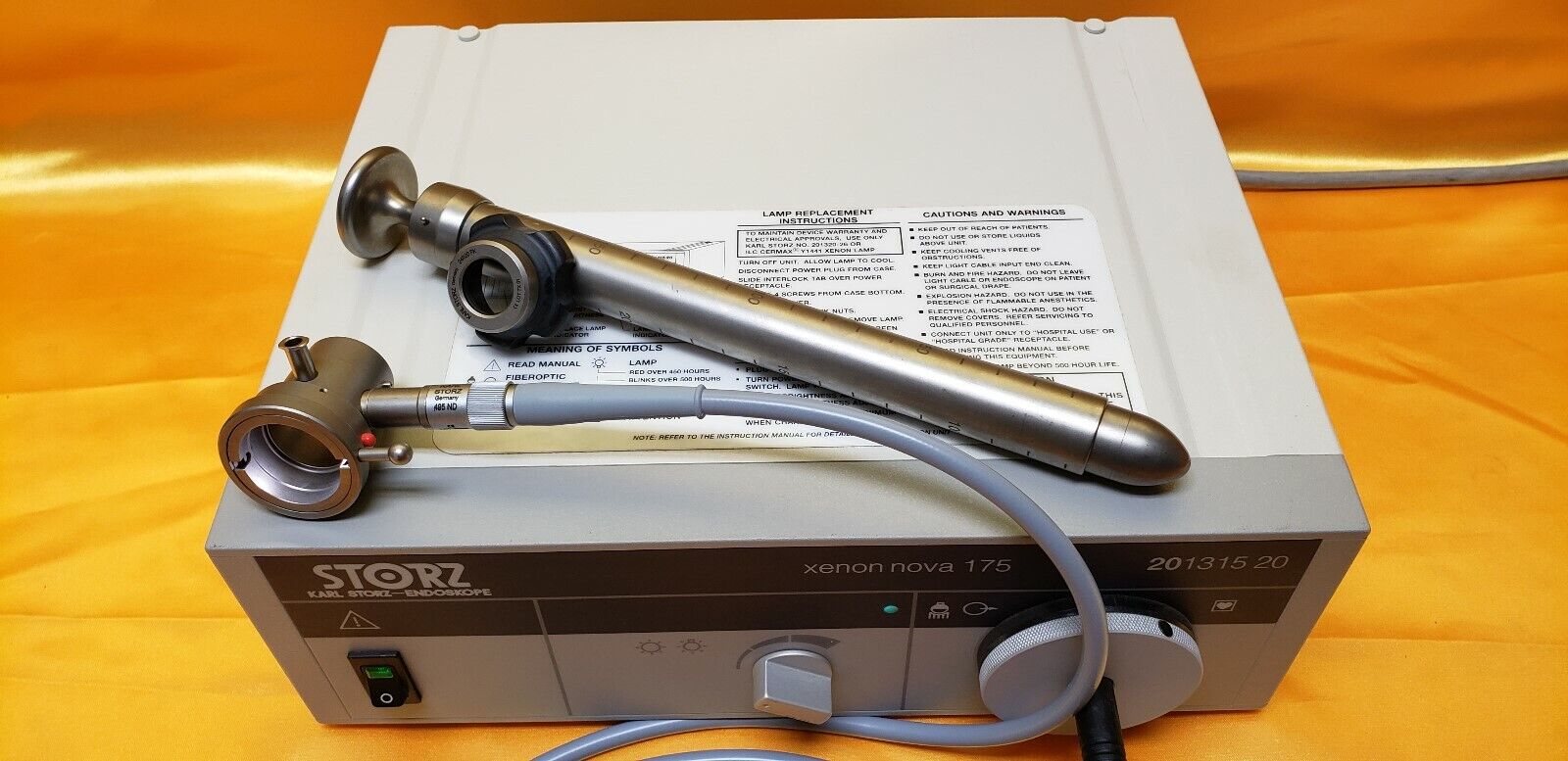Storz 24920 Head Unit B&K Recto-Sigmoidoscope 20131520 xenon NOVA175 LightSource