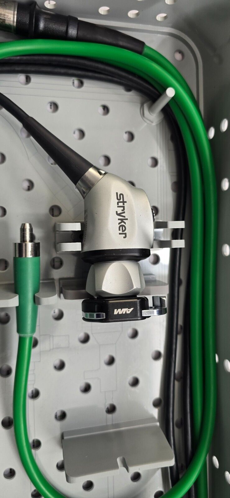 Stryker 1688 AIM 4K Camera Head & Coupler Green Fiber  Optic Cable with Tray