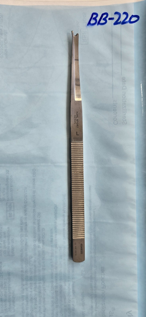 Karl Storz 48930 Surgical SILVER Osteotome 7" Single Guard Left Curved