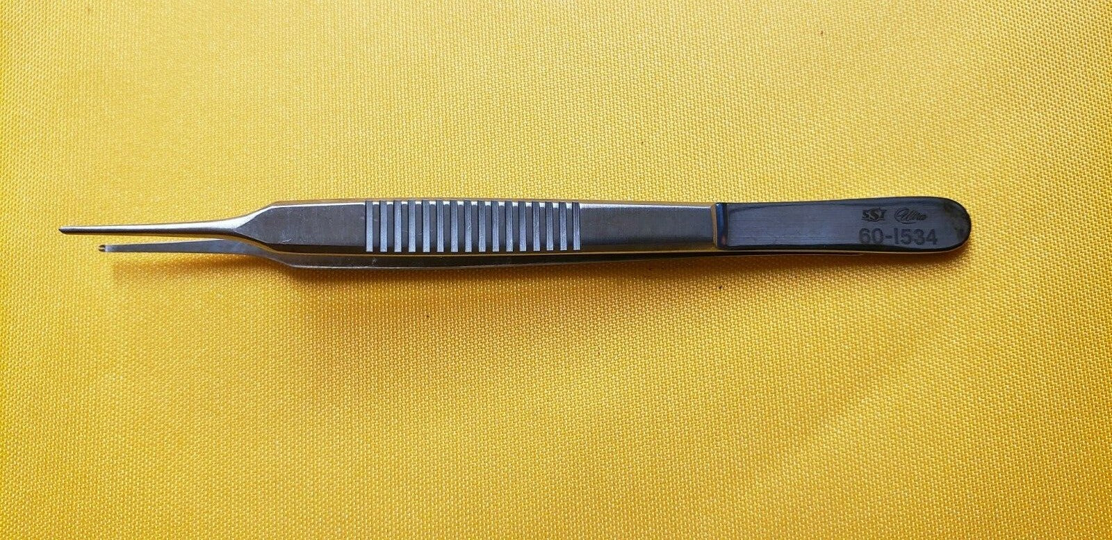 SSI Ultra 60-1534 Surgical Ophthalmic Lester Fixation tissue Forceps 1x2 teeth 