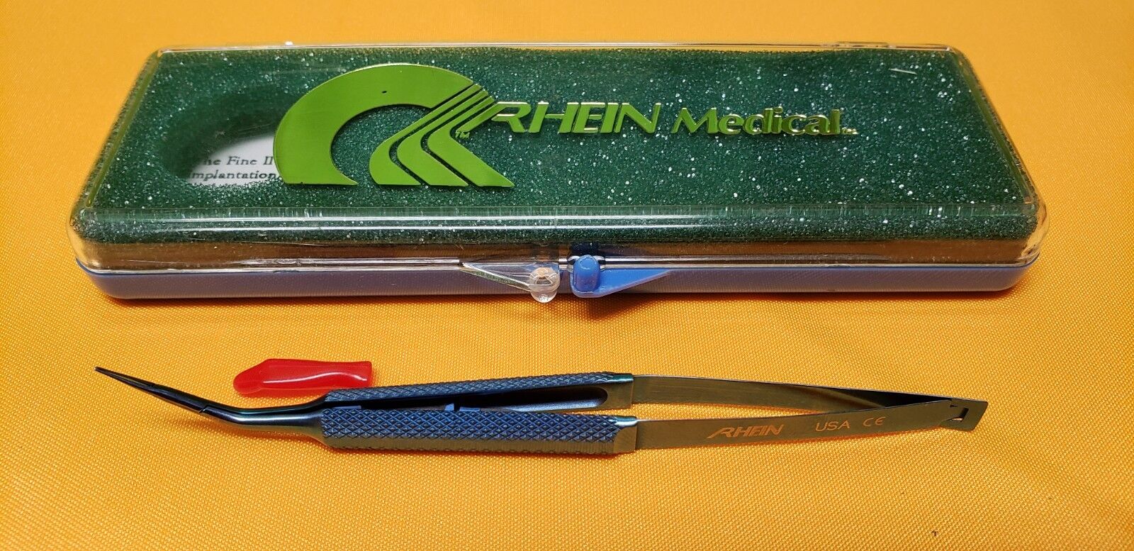 Rhein Medical Opthalmic Titanium Angled Foldable Lense Inserter REF:05-2334 AL