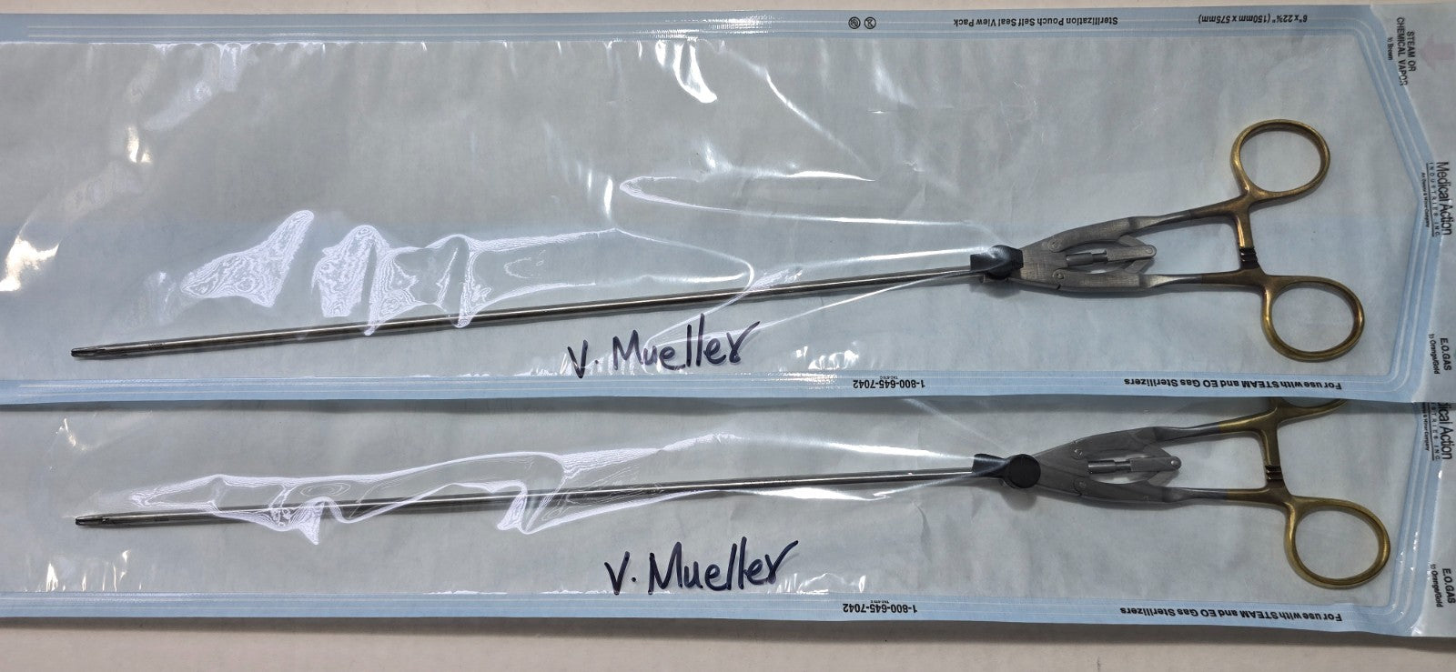 V.Mueller Laparoscopic Needle Holder 5mm x 35cm Carbide Jaws.