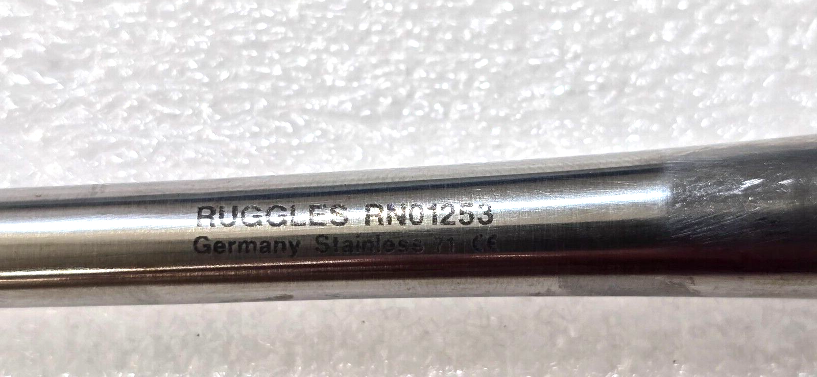 Ruggles RN1253 Surgical Neuro Spine Curette Size 1 Angle Down 12"