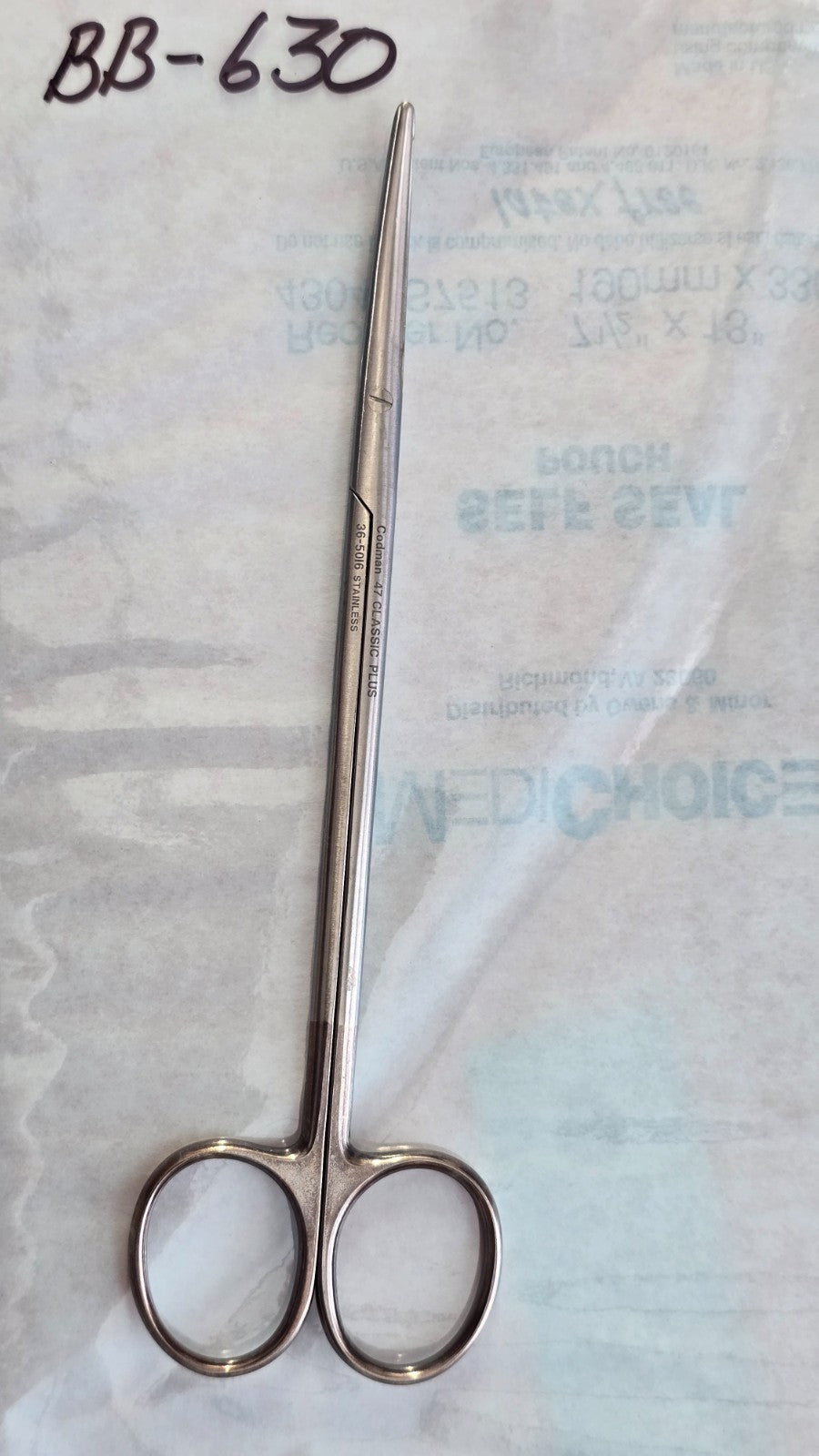 Codman 36-5016 Surgical Metzenbaum Scissors 7" Curved Blade