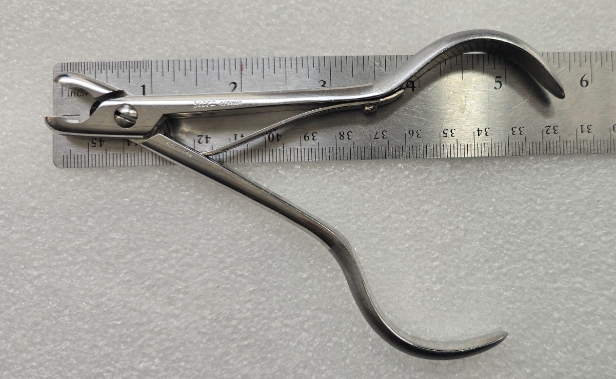 Karl Storz Surgical Orthopedic Rongeur 6.5" Single Action 6x10mm Tip
