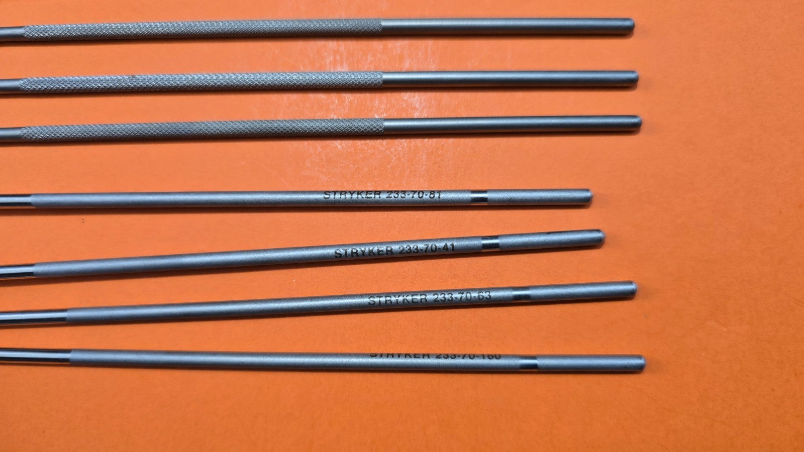 Stryker 233-70-1 Orthopedic Arthroscopy Instruments Set of 9 with tray