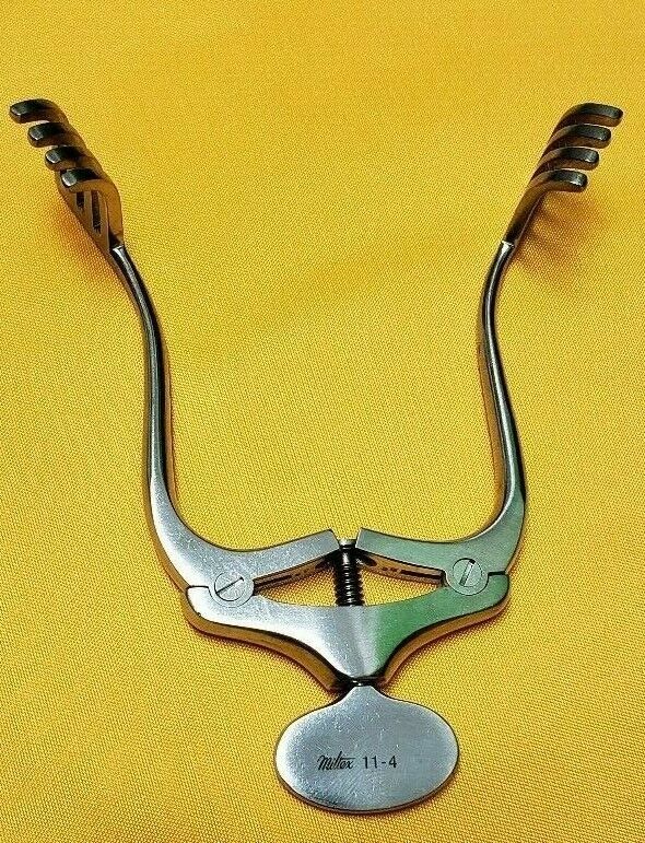 Miltex 11-4 Surgical JANSEN Retractor, 4.5" Spread 3" (4x4 Blunt Prongs)