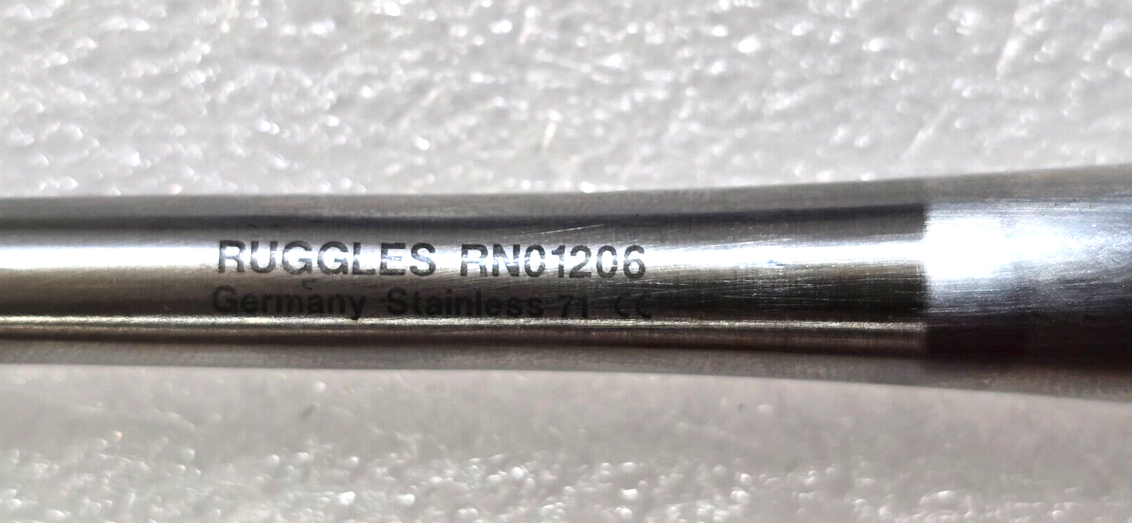 Ruggles RN1206 Surgical Neuro Spine Curette Size 2 Straight 12"