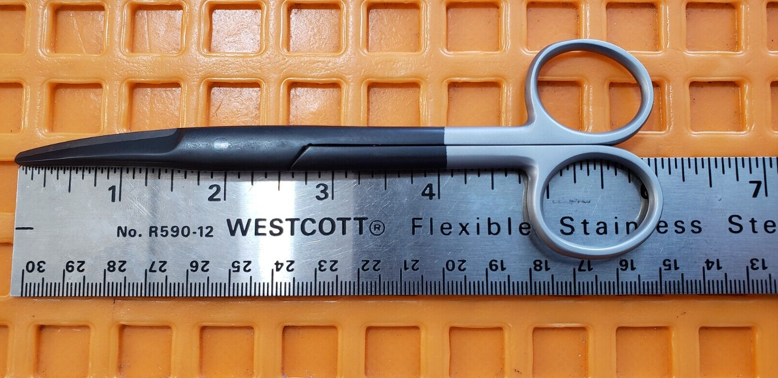 Turtle Surgical Mayo Dissecting Scissors 6" Curved TC Blades Black Coated