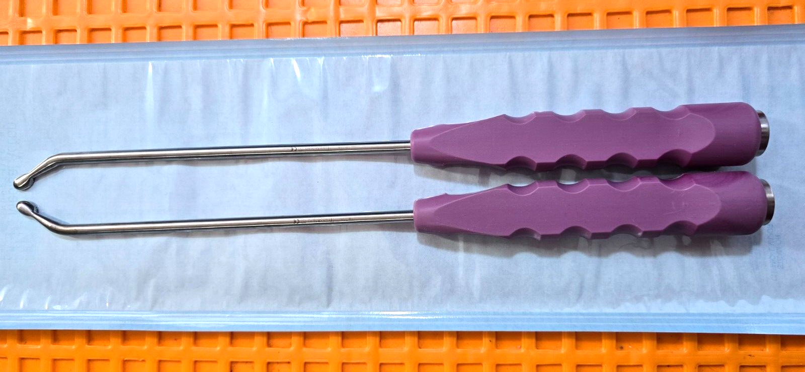 Nuvasive Surgical Orthopedic Cup Curette Right & Left Angled 15" Set of 2