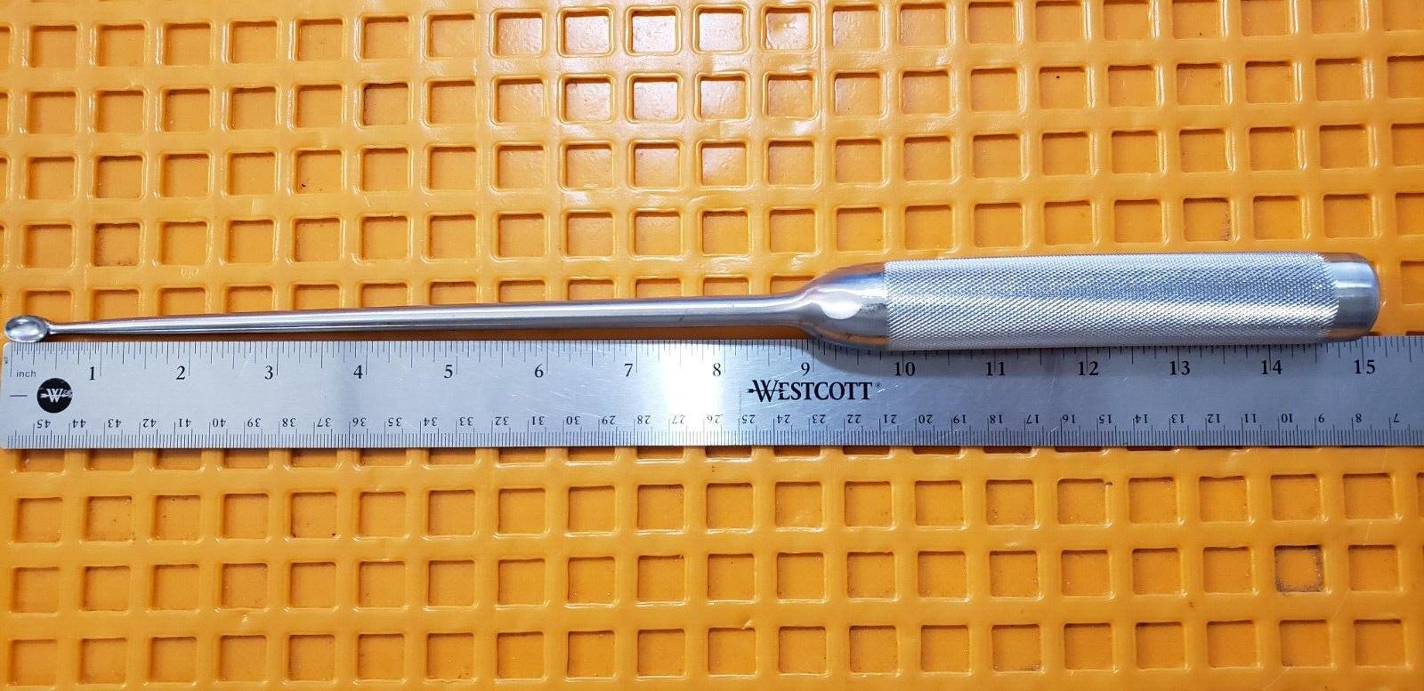 V.Mueller VM81-9121 Surgical Orthopedic Wallie-Heinig Curette 15" Size #2
