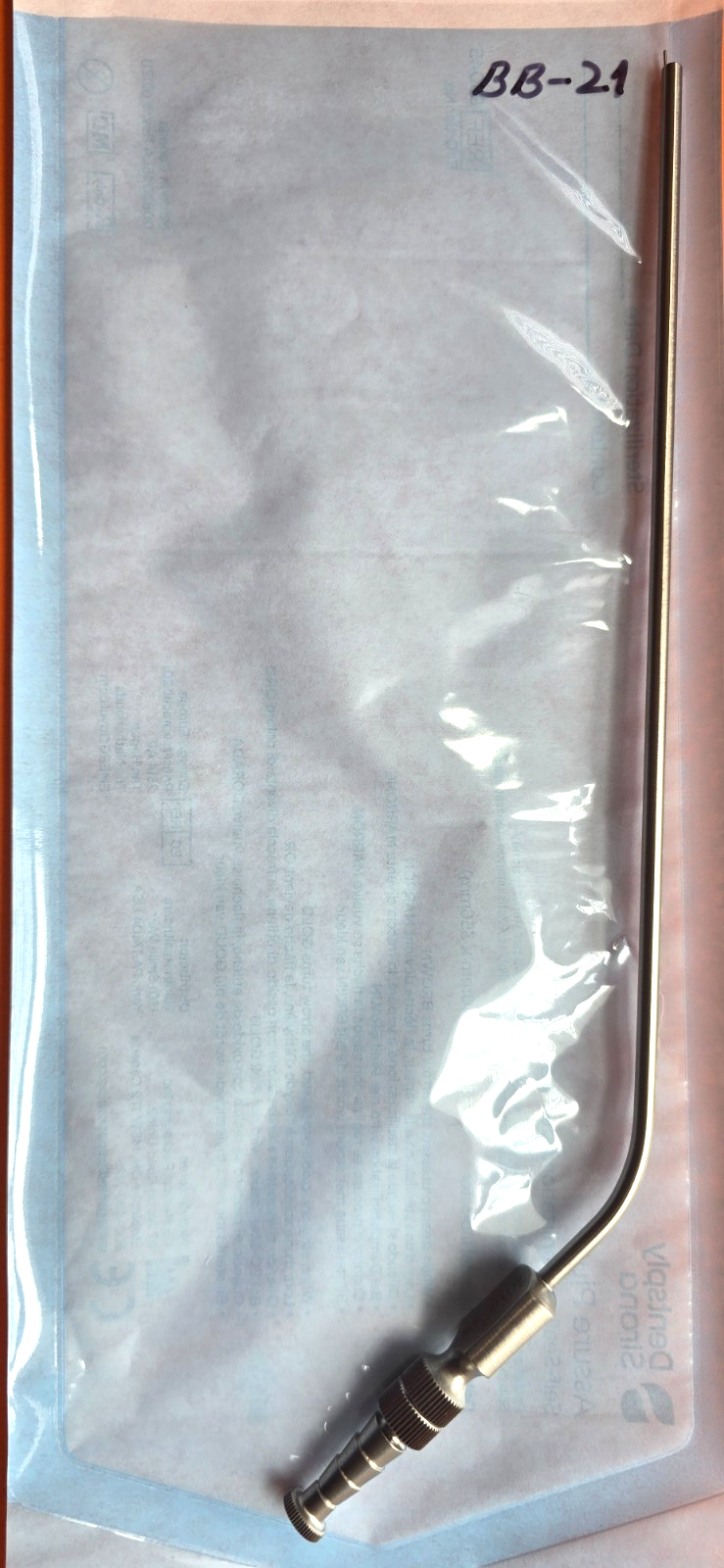 Aesculap  GF 384R Surgical Fergusson Frazier Suction Tube, Angled 4mm