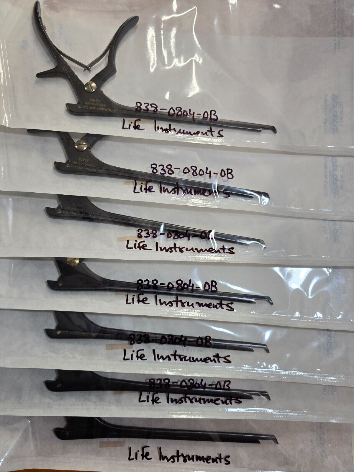 Life Instrument 838-0804-OB Ceramic Coated Kerrison Rongeurs 8" x 4mm x 45Degree