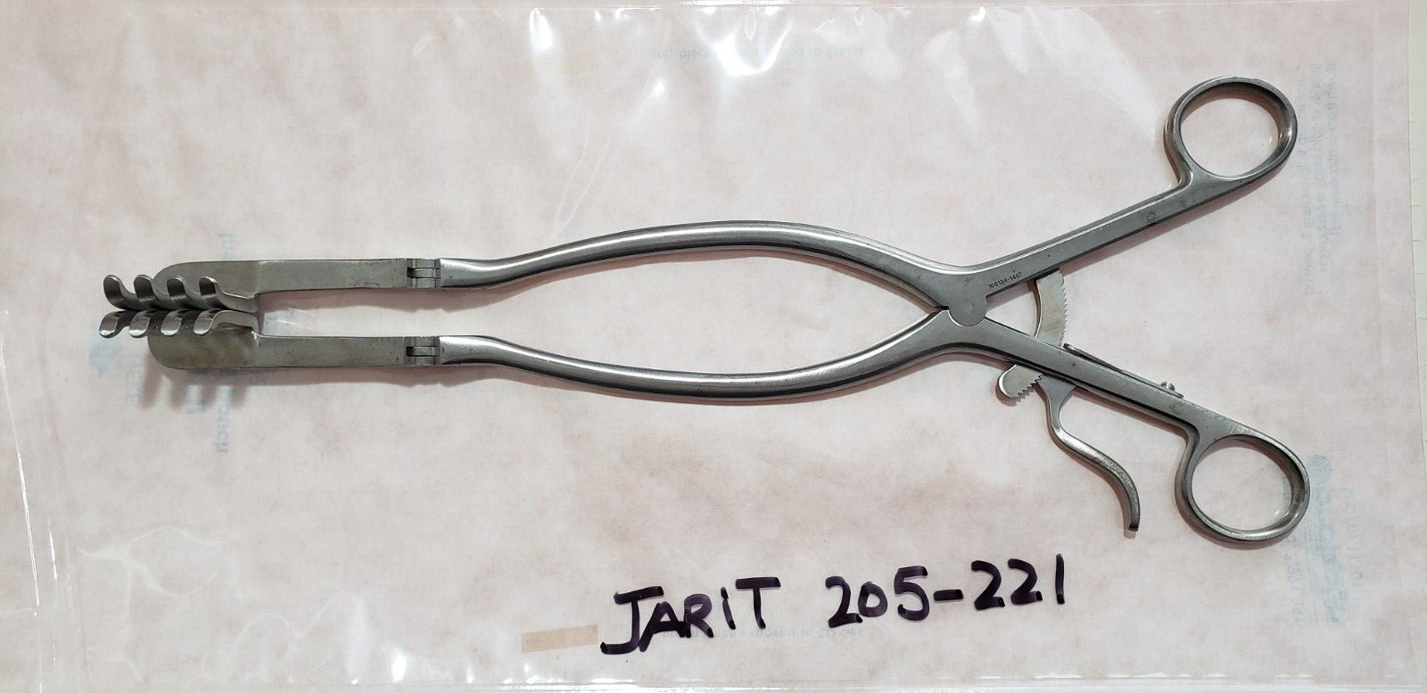 JARIT 205-221 Surgical orthopedic Beckman-Ads Retractor, 12 1/4" Blunt 4x4