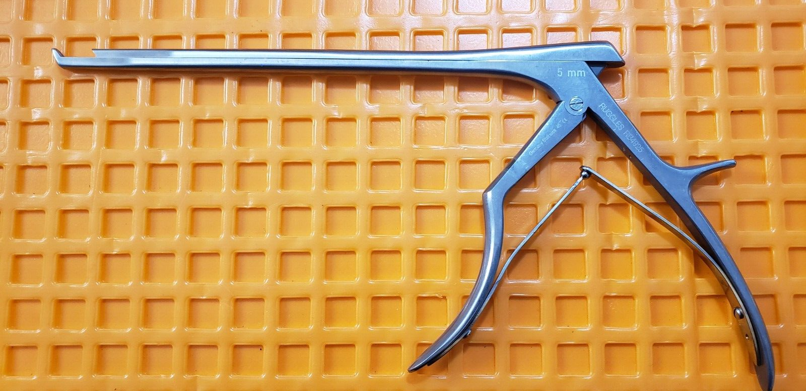 Ruggles RB4925 Surgical Orthopedic Kerrison Rongeurs 5mm Up 9" x40 Degree