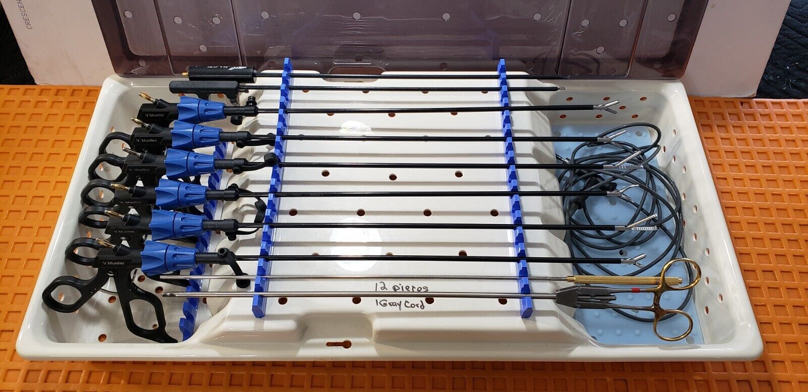 V.Mueller Laparoscopic Instrument 5mmx35cm Monopolar Instruments Set of 10