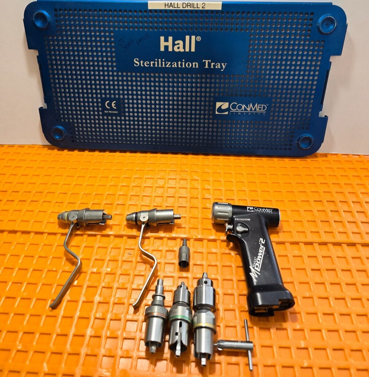 Conmed HALL PRO6200M Power2 Single Triger Hand Piece with Attachments & Tray