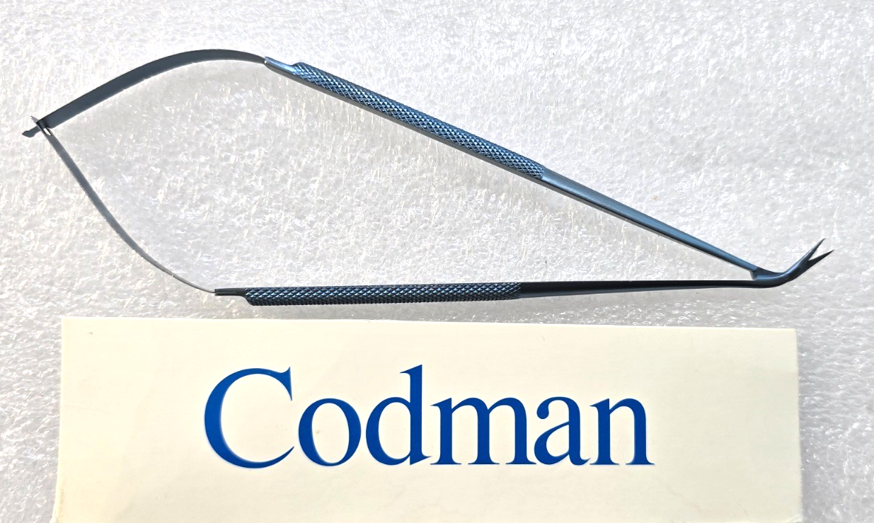 Codman 80-1803 Surgical Titanium Micro Rohoton Scissors 6.5"  Angled 60*