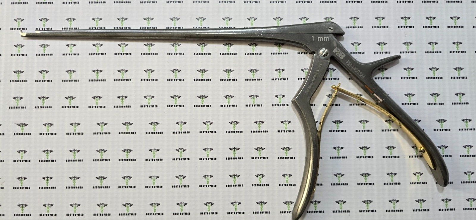 R&B Redmond Surgical Kerrison Rongeurs 1mm x 40deg UP 8" REF: RB4850SM