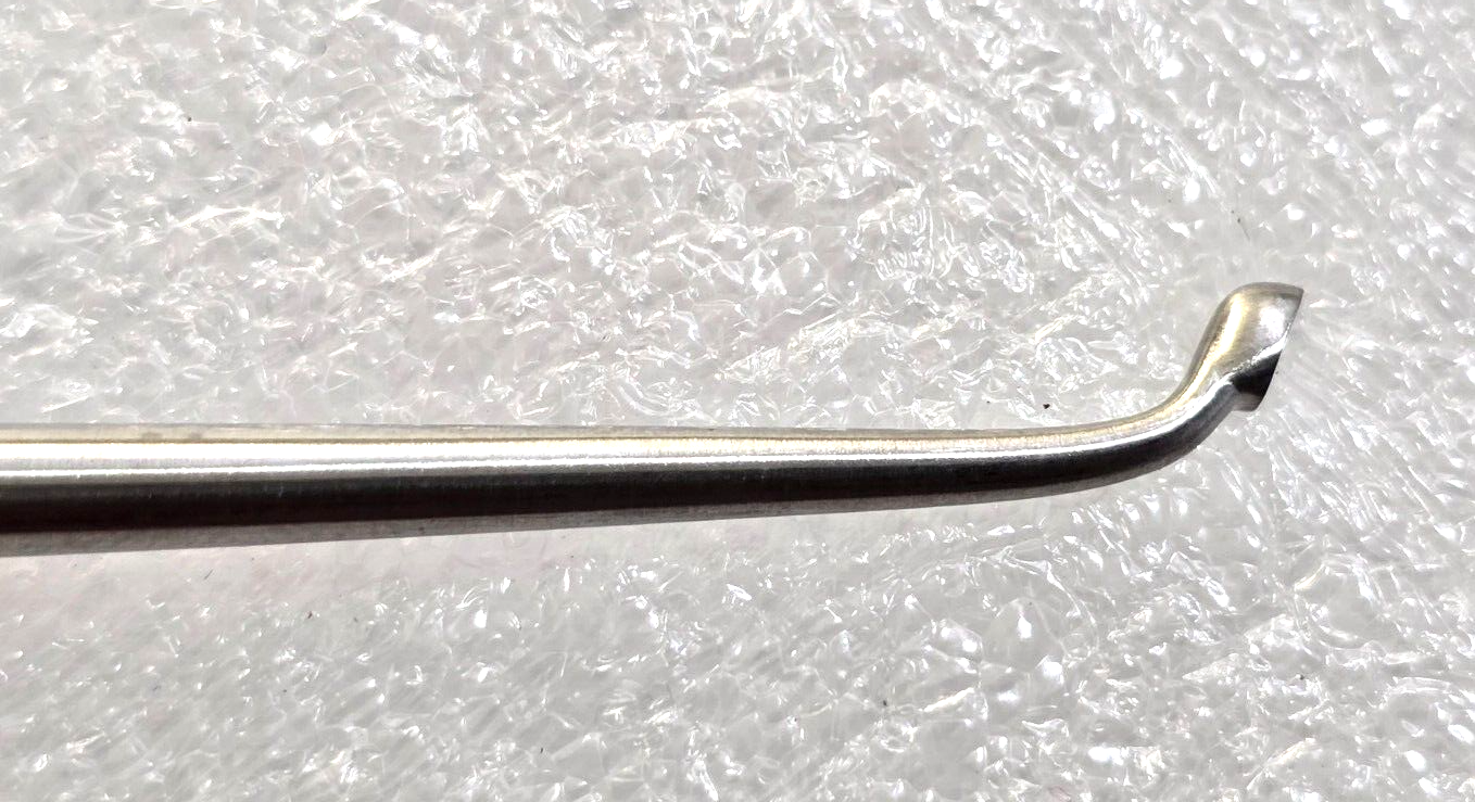 Ruggles RN1251 Surgical Neuro Spine Curette Size 2/0 Angle Down 12"