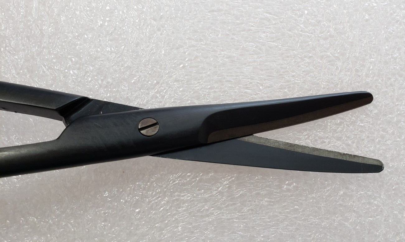 Turtle Surgical Mayo Dissecting Scissors 6.75" Curved TC Blades Black Coated