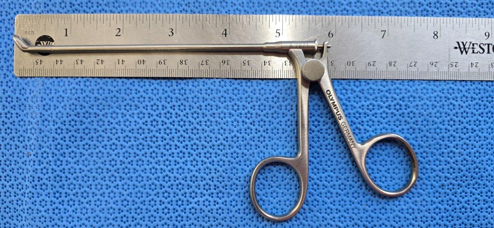 OLYMPUS A 7871 Surgical Wilde Rongeur Forceps Up Angle 5mm x 10mm Cup Jaws