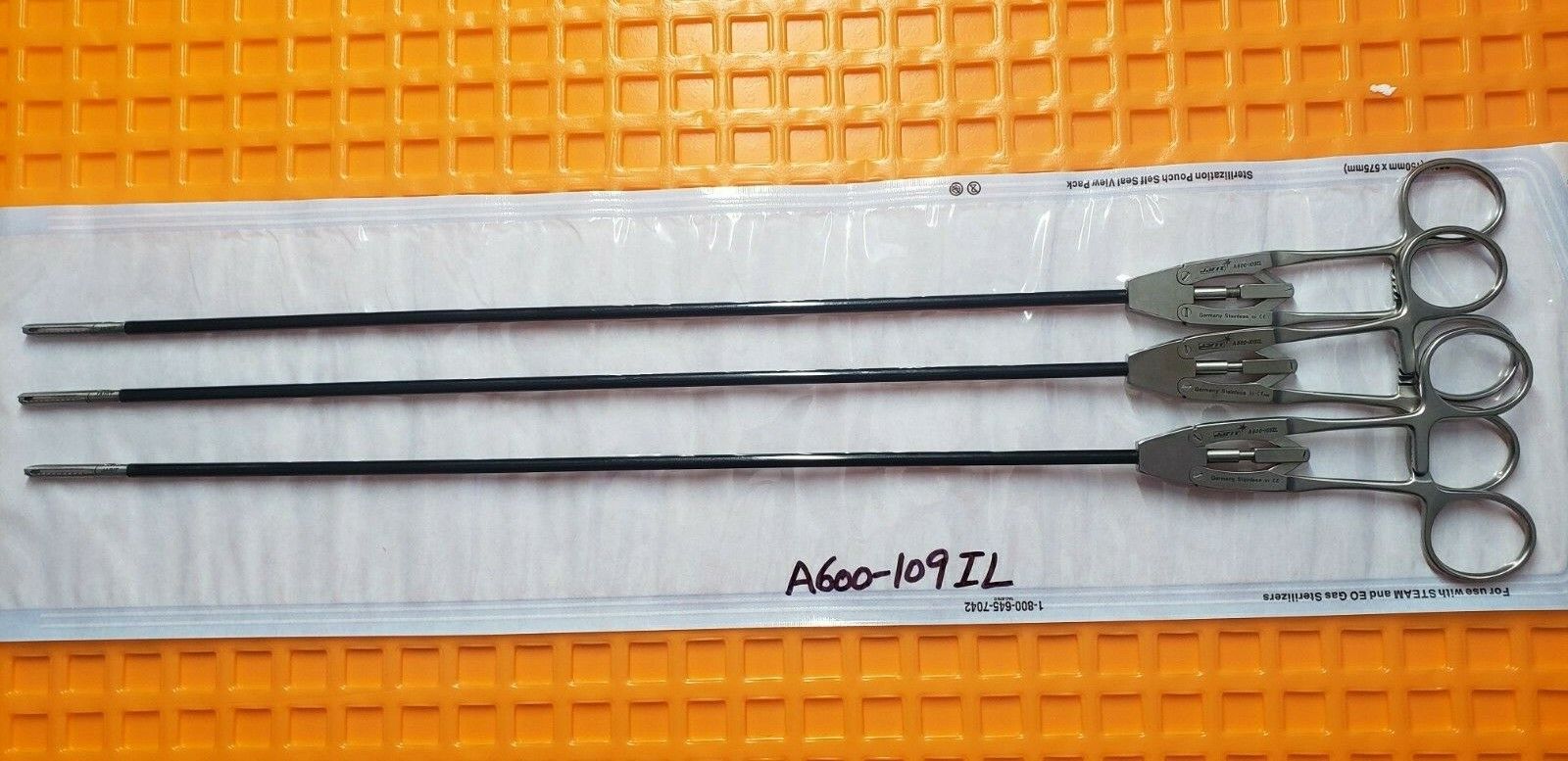 JARIT 600-109IL Laparoscopic Retraction Grasping Forceps 5mm x36cm Double Action