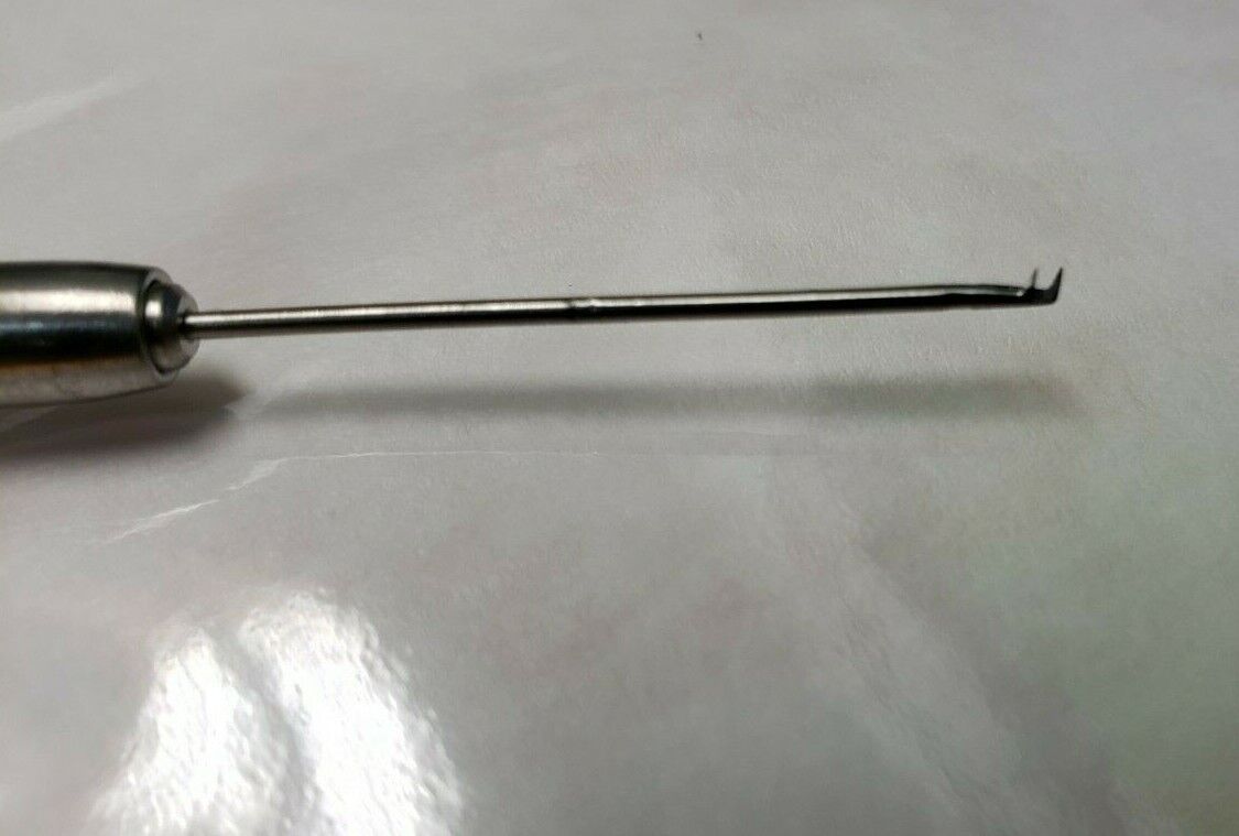 MIZUHO 07-827-52 Micro Scissors Straight Jaw 60 degree up Round Handle